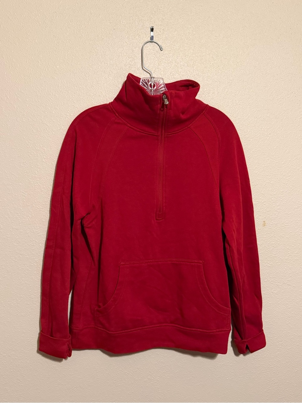 Maurices Women’s Red Half-Zip Pullover Sweatshirt